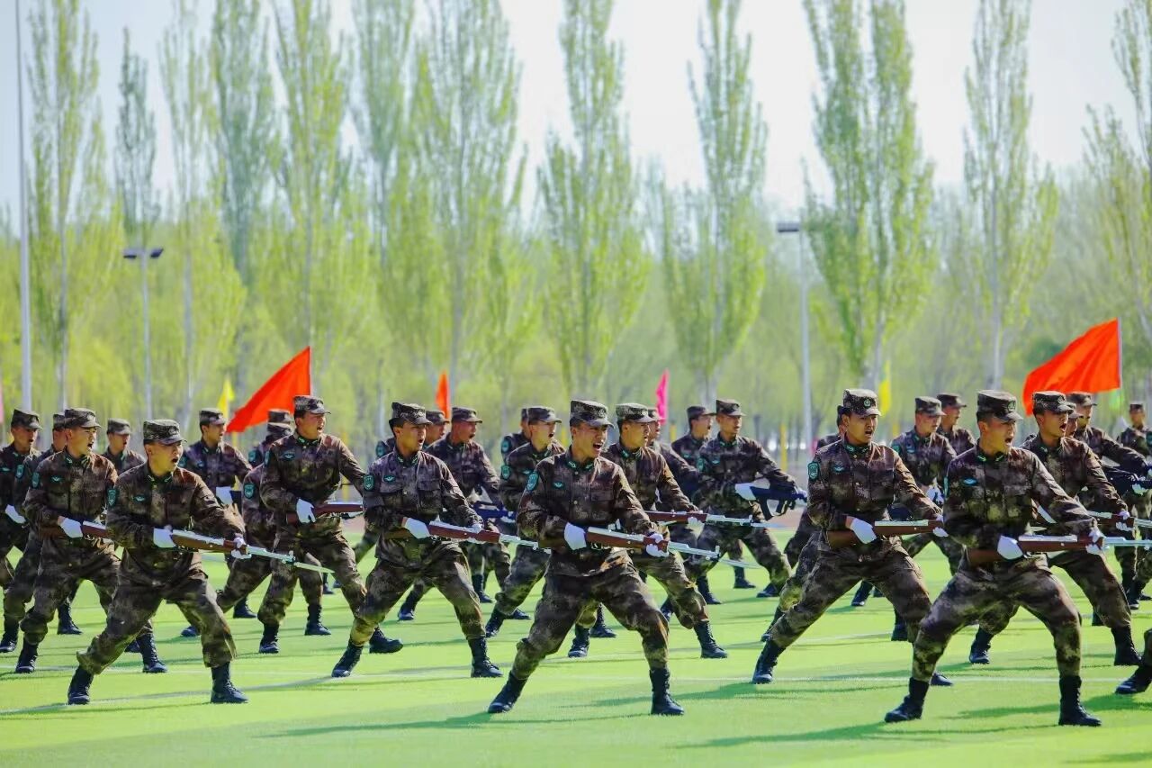 宁夏职业技术大学军士风采1